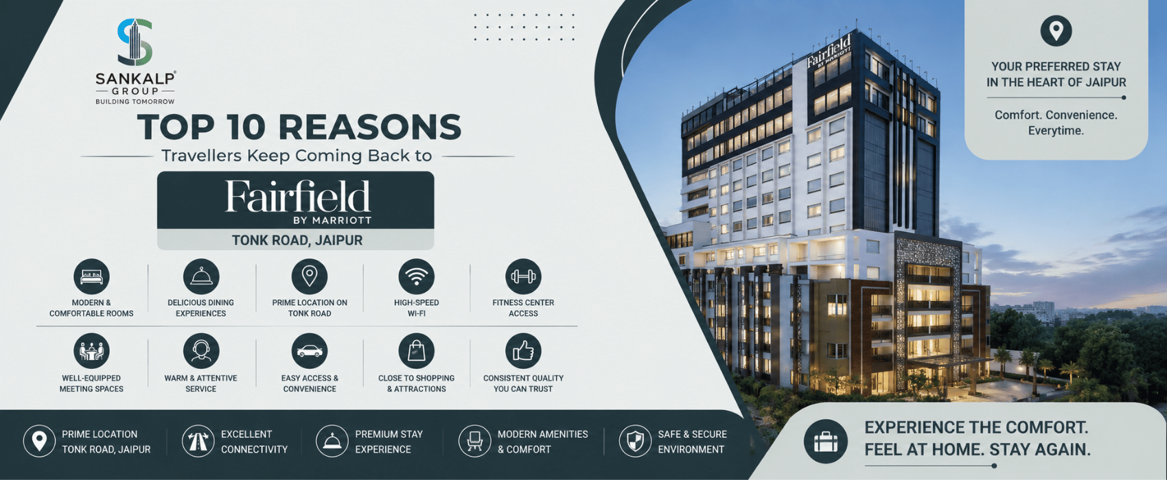 Top 10 Reasons Travellers Keep Coming Back to Fairfield by Marriott Tonk Road